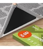 Almohadilla Antideslizante Home Techpro Para Alfombras – Lavable, Agarre Al Vacío (Blanco)