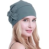 osvyo Cotton Chemo Turbans Headwear Beanie Hat Cap for Women Cancer Patient Hairloss