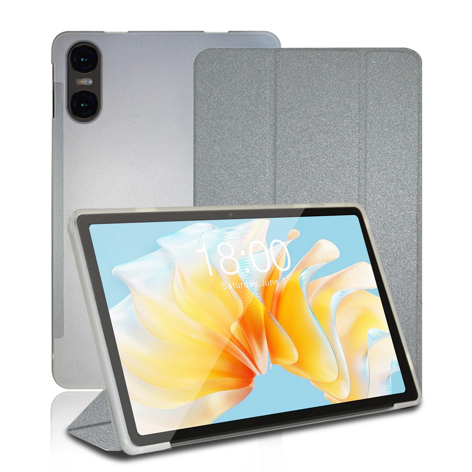 Case for Teclast T40HD, 10.4 inch, Smart Case Cover for Teclast T40HD with Multi-Viewing Angles, Comprehensive Protection. (Silver)