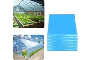 AUTOMORIS 10x33 FT Greenhouse Plastic Film, 6 Mil Clear Film, Superior Toughness, Transparent Hoop House Covering for Gardening, Farming