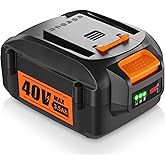 TenHutt 【Upgrade 3.5Ah WA3580 Replace Battery for Worx 40V Battery Compatible with Worx 40 Volt WG180 WG280 WG380 WG580 (Not for 2x20V(40V) Series Tools)