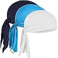 Cooling Wicking Skull Cap - Beanie Hat Do Rag - Doo Rag - Helmet Liner Bandana - Sweat Absorbent Head Wrap - for Men and Women