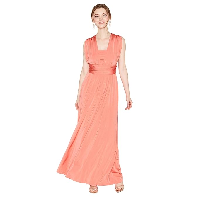 coral multiway dress