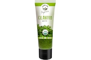 Aroma One Cilantro Puree Paste - Organic Herb Concentrate for Cooking, Seasoning & Sauces - Fresh Flavor Enhancer, Non-GMO, Gluten-Free, Vegan - Easy Squeeze Tube, Kitchen Must-Have - 80g (2-Pack)
