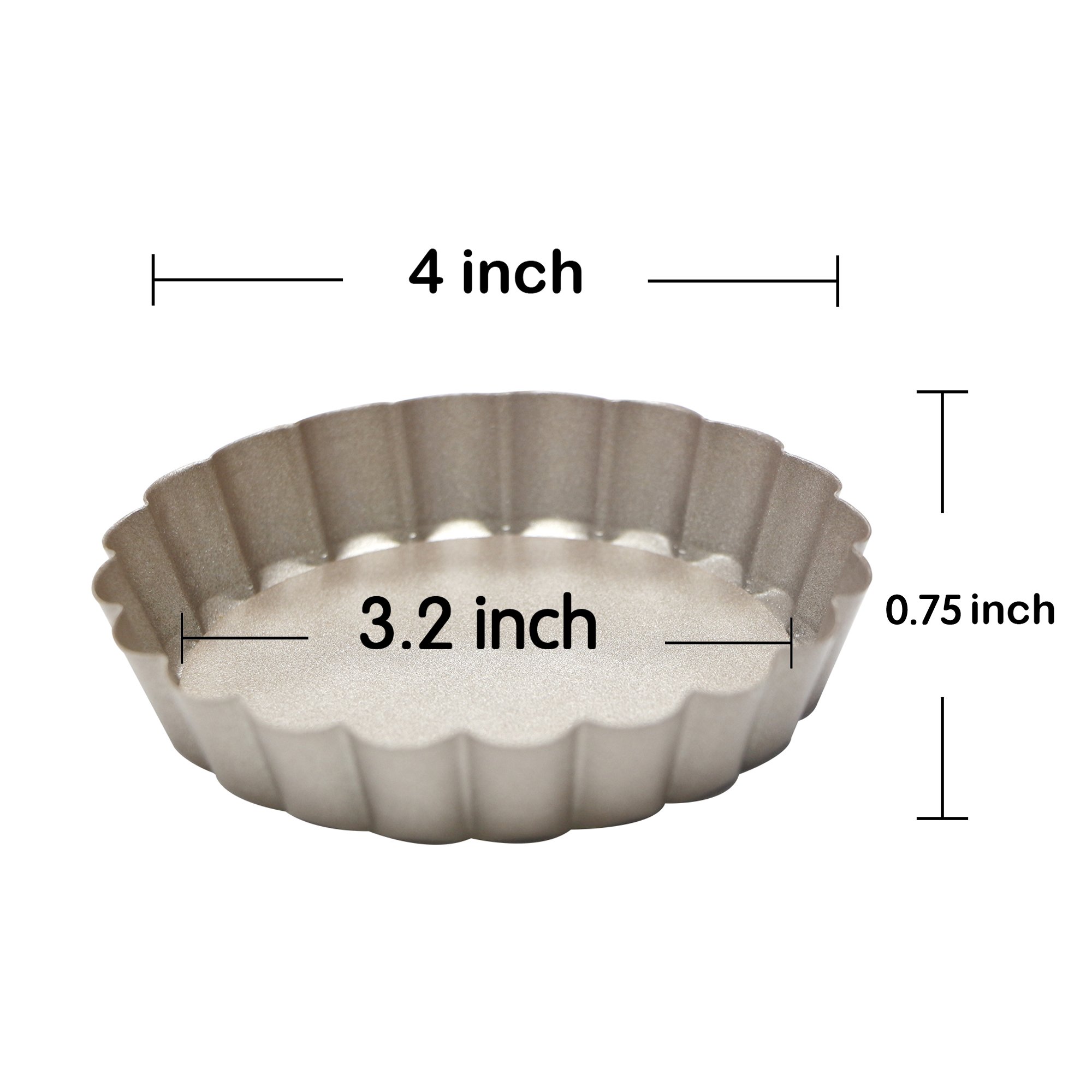 ake Quiche Pans Removable Bottom Tart Pans Set Gastrocoach