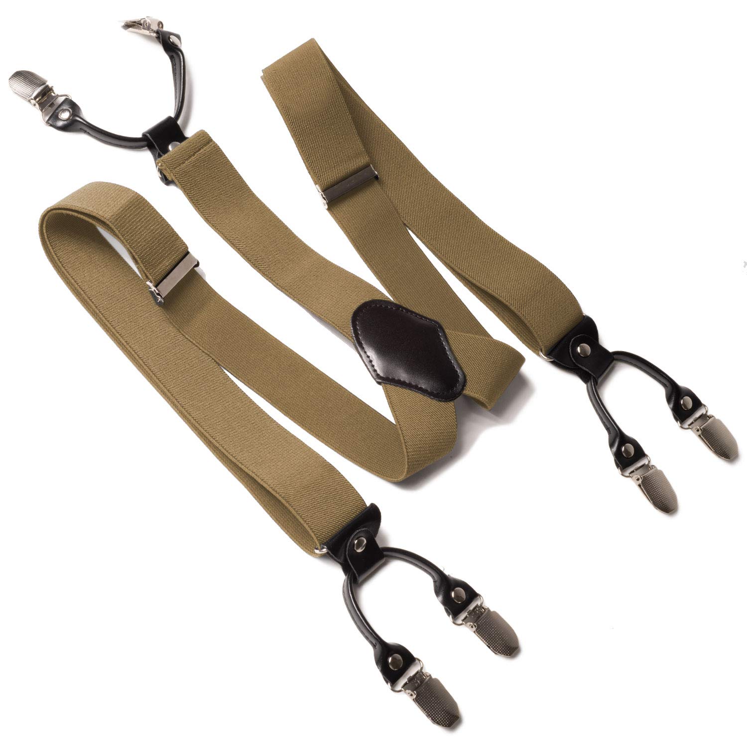 Buy Mens Suspenders 6 Clips Y Back Heavy Duty Clips Wide Adjustable