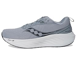 Saucony Men's Triumph 22 Sneaker, Flint/Black, 9.5