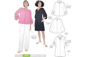 STYLEARC Style Arc Sewing Pattern - Zalia Woven Top and Dress (Sizes 10-22)