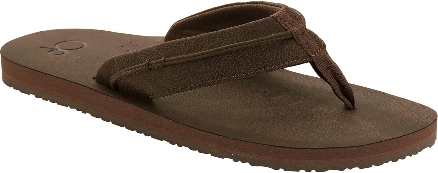Amazon.com | Ocean Pacific OP Beachwear Dress Thong Sandal, Brown (M 9-10) | Sandals