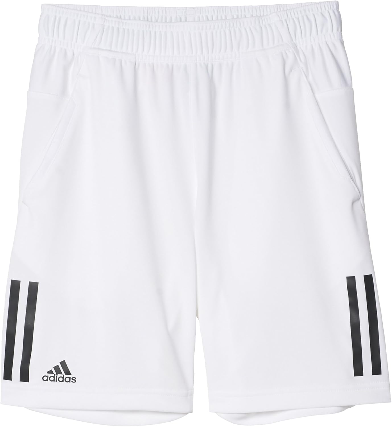 adidas Boys Tennis Club Shorts, White/Black, XXSmall