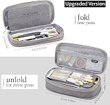 EASTHILL Pencil Case Big Pen Case Linen Cotton 9x20 cm Organizer view 4