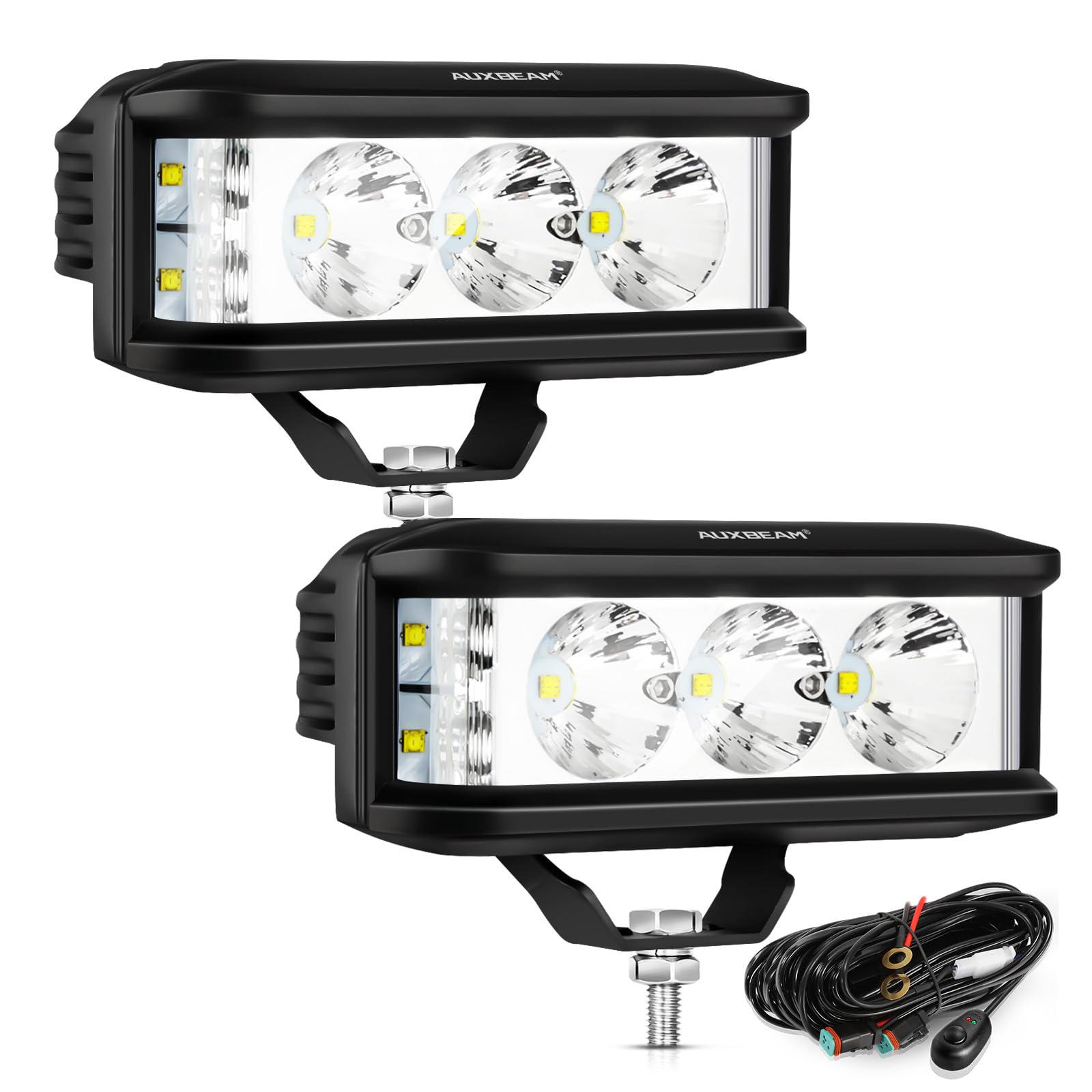 AUXBEAM 42 Inch LED Work Light Bar Spot Flood Driving Offroad UTV - Foto 5