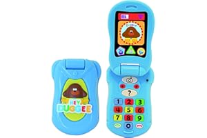 Hey Duggee HD20 Flip & Learn Toy Phone for Kids-Helps Child Development, Learning, Problem Solving, Communication, Hand-Eye Coordination and Motor Skills, 18+ Months, Light Beige