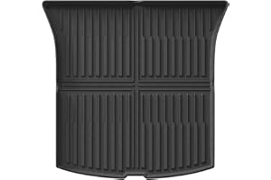 LUCKEASY Trunk Mat for Tesla Model Y 2026 2025 Juniper New 5 Seat Cargo Liner Cargo Mat TPE Floor Mat All-Weather Anti-Slip for Model Y Juniper Accessories Black