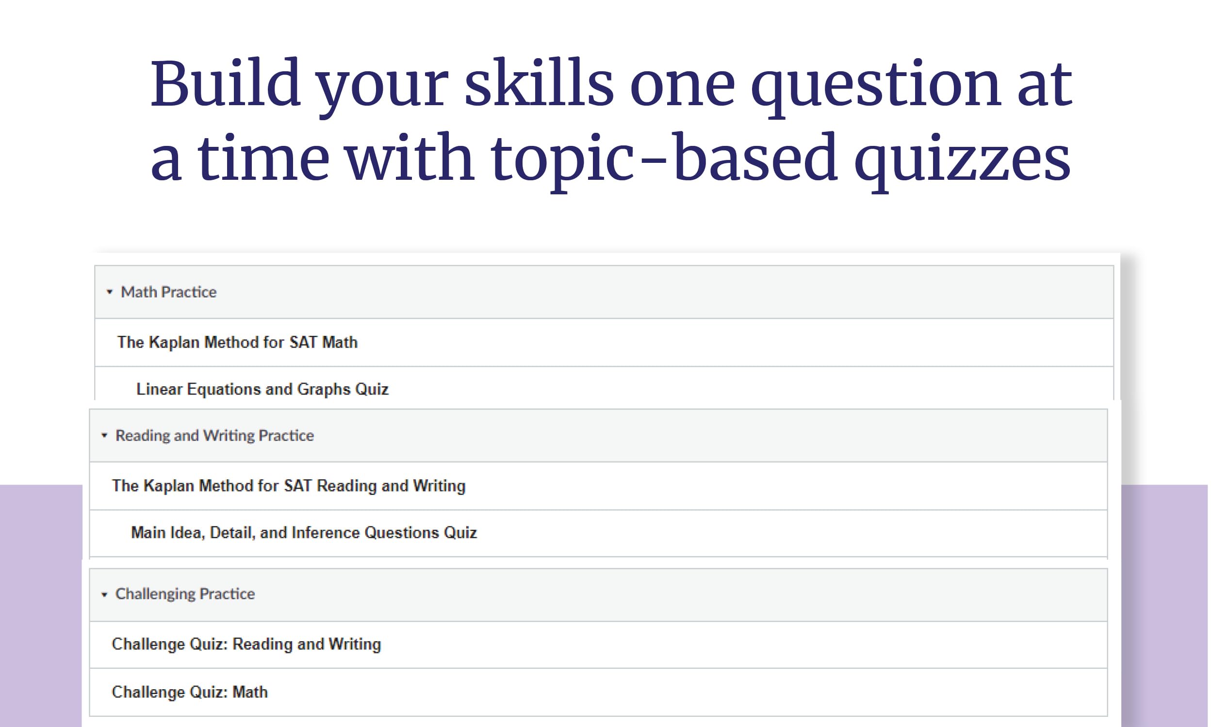 SAT Total Prep 2026: Includes 4 Full Length Practice Tests, 1,100+ Practice Questions + 1 Year Access to Online Quizzes and Video Lessons and Tutorials (Kaplan Test Prep) SAT Total Prep 2026: Includes 4 Full Length Practice Tests, 1,100+ Practice Questions + 1 Year Access to Online Quizzes and Video Lessons and Tutorials (Kaplan Test Prep) Paperback