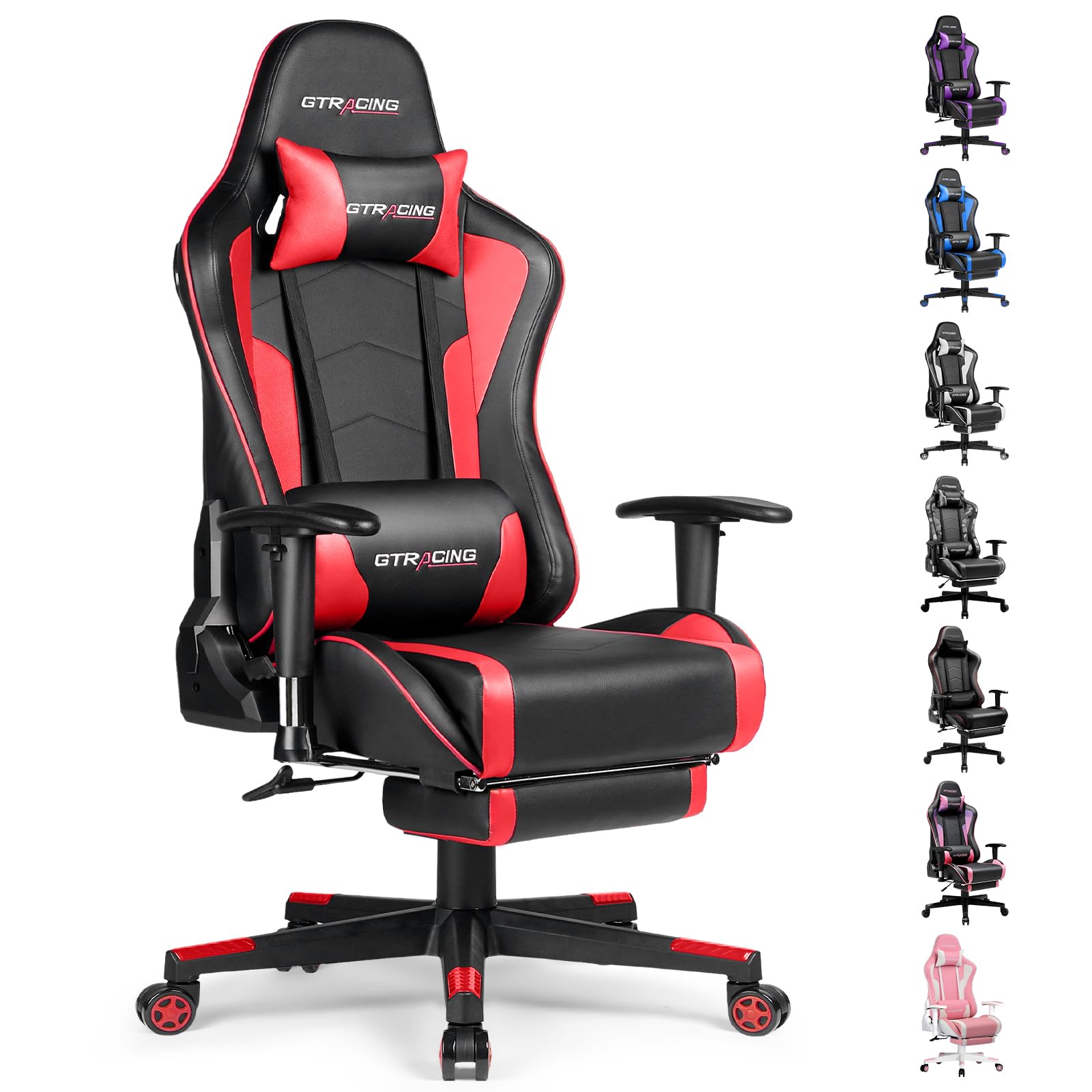 Photo 1 of **********INCOMPLETE ITEM, FOR PARTS ONLY************
GTRACING Gaming Chair with Footrest Speakers Video Game Chair Bluetooth Music Heavy Duty Ergonomic Computer Office Desk Chair
