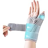 CURECARE New Upgraded Thumb Spica Splint, Comfortable Thumb Brace for Right & Left Hand, Universal Size Thumb Support for Art