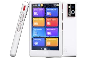 NAYIRI Language Translator Device, 2023 Newest Accurate Real-time Translation in 138 Languages - Offline & Online - 4" Touch Screen - Perfect for Travel, Learning, Business