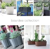Prosperplast Boardee Fencycase Balcony Box with Watering System 580 mm Brown view 2