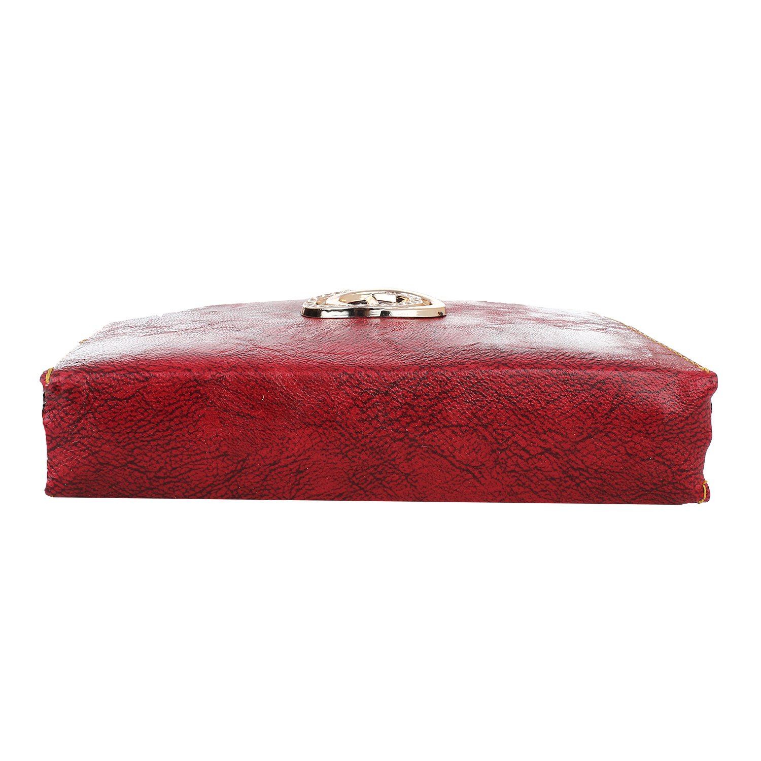 element cart light weighted red clutch for ladies