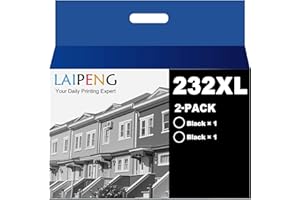 232XL T232XL Black Ink Cartridge Latest Upgrade Remanufactured for Epson 232XL T232XL Ink Cartridges for Expression Home XP-4