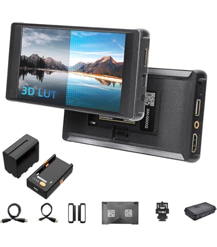 Portkeys　PT6 　5.2インチ　カメラモニター Portkeys PT6 5.2-Inch Camera Monitor with 600nits Brightness
