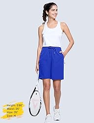 MAGCOMSEN Womens Golf Shorts Lightweight 8" Hiking