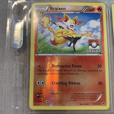 Amazon テールナー Braixen ポケモンカード 海外版 ポケモンリーグ 英語キラキラenglish おもちゃ ホビー