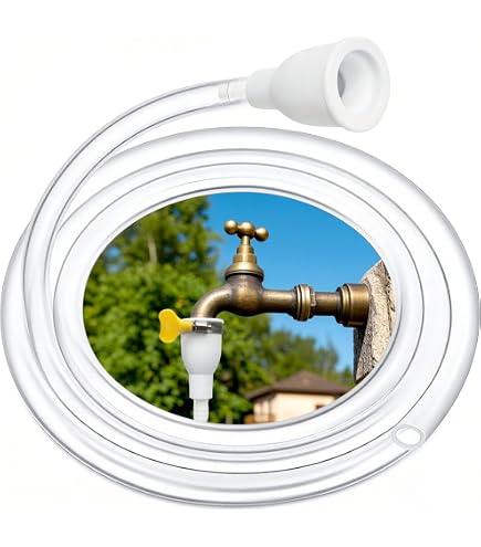 Faucet Hose Adapter for Sink, 10 FT Transparent PVC Extra Long Hose and Faucet C Faucet Hose Adapter for Sink, 10 FT Transparent PVC Extra Long Hose and Faucet C