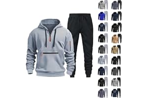 SENYENTIE Mens 2 Piece Outfits Sweatsuit Oversized Sweatshirt Lounge Sets Baggy Sweatpants Fall Orange Tracksuit with Pockets