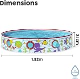 Bestway Paddling Pool 55029 Kids Garden Pool 1.52m x 25cm Multicolor Fish Print view 6