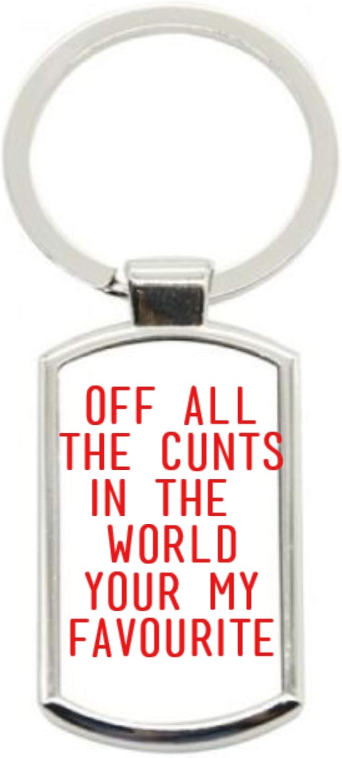 rude, offensive funny keyring , keychain gift Amazon.co.uk Clothing