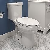 HOROW 17 Inch High Elongated Toilet with ADA Chair Height, Two Piece Toilet with 1.1/1.6 GPF Dual Flush, MAP 1000g, Extra Tal