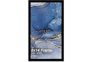 Fxojyvo 8x14 Picture Frame, Black Frame for 8 x 14 Inch Picture Poster Photo, Light Weight and High Transparent 8 by 14 Frame for Wall - 1 Pack/Black/8"x14"