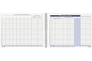 Adams Check Payment and Deposit Register, 8-1/2" x 11", 44 Pages (AFR60), White