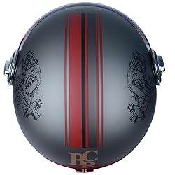 Open Face Motorcycle Helmet for Adults, DOT
