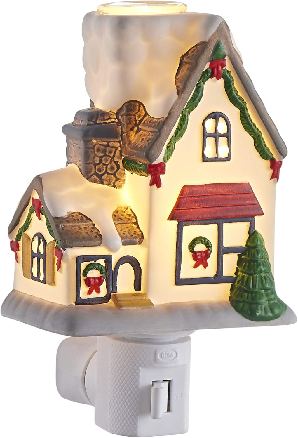 Night Light Plug in Wall Night Light with Essential Oil Glass Cup