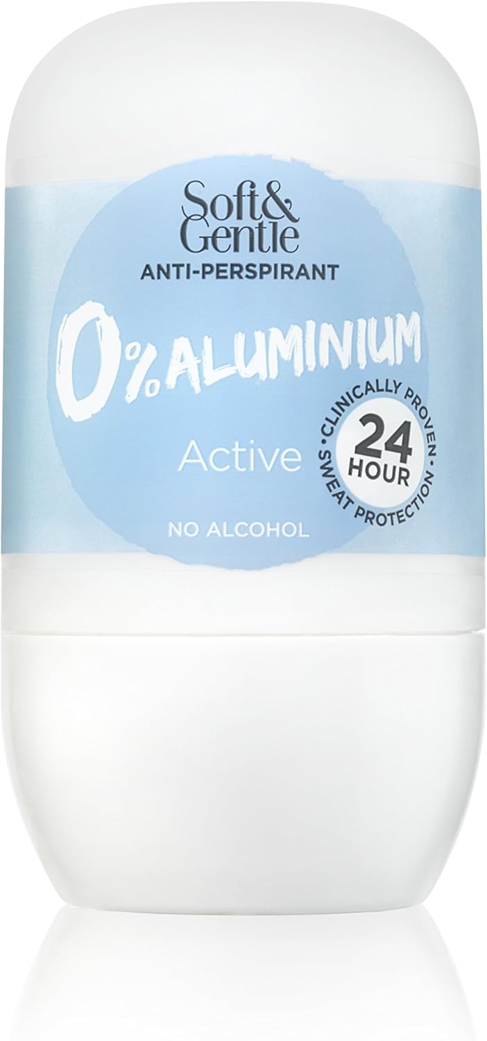 Soft & Gentle 0 Aluminium AntiPerspirant Roll On ACTIVE Aluminium