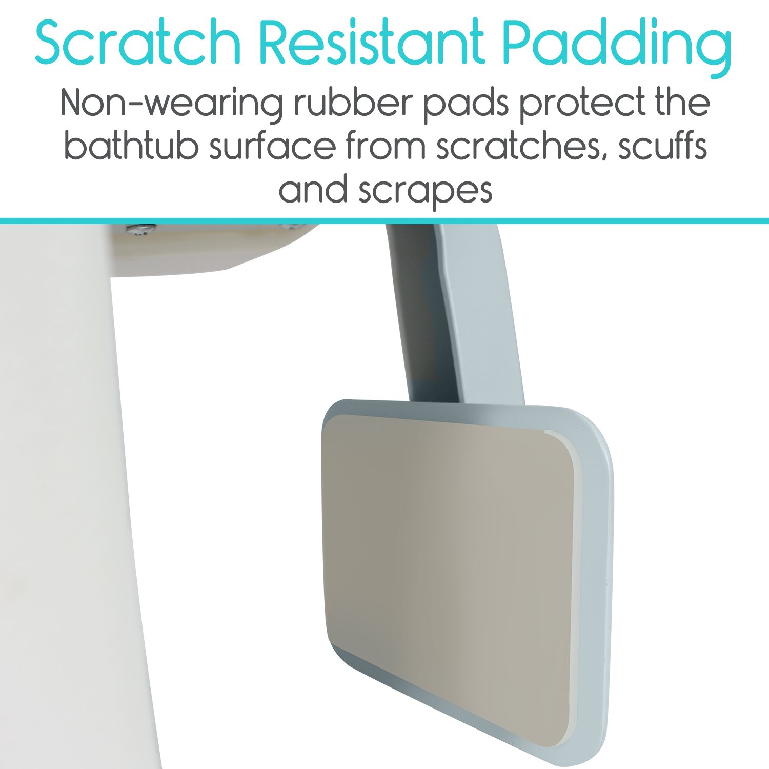 Bathtub Rail by Vive Bathroom Safety Rail for Elderly, Seniors