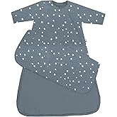 GUNAMUNA Long-Sleeve Sleep Sack for Babies, Wearable Sleep Bags, Soft Rayon, 1.0 TOG, Essentials for Newborns