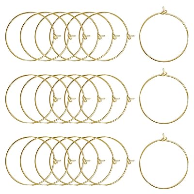 JIALEEY 100PCS Wine Glass Charm Rings Gold Plated Ghana Ubuy