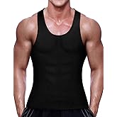 NonEcho Men Sauna Vest Neoprene Sweat Weight Loss Waist Trainer Shirt Workout Tank Top