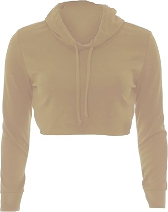 plain cropped hoodie