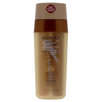 Amazon Com Almay Healthy Glow Makeup Gradual Self Tan Light Beauty