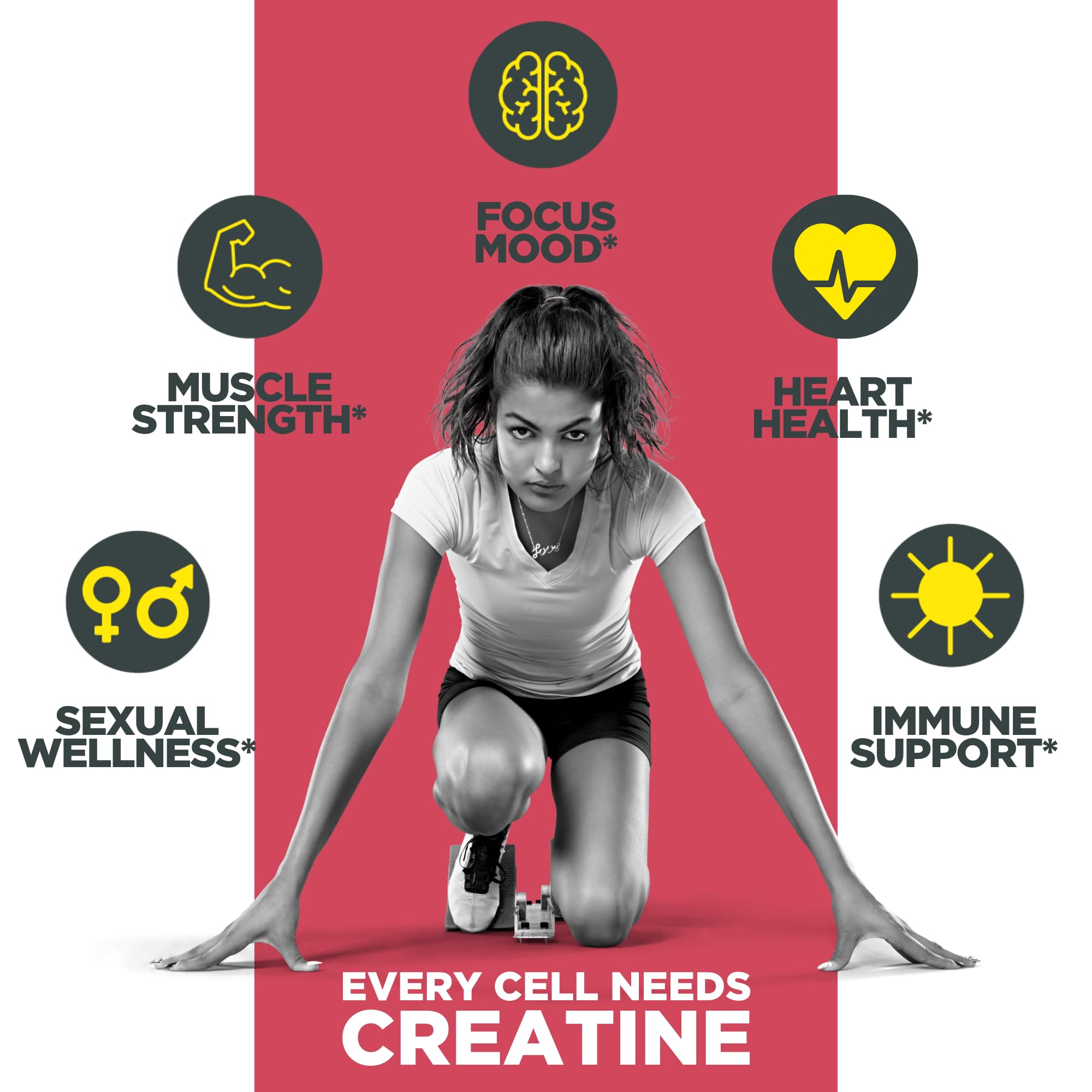 CON-CRET+ Nitric Oxide Booster | Creatine HCl with Citrulline HCl & Beet Root Powder to Support Circulation, Heart Health | Stimulant-Free Preworkout | Blood Orange Berry Flavored (40 Servings)