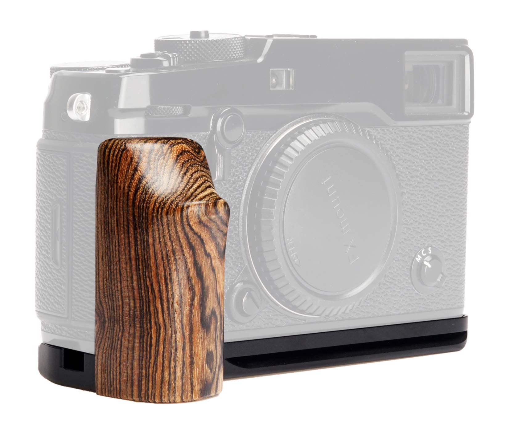 WEPOTO XPRO2 Handgrip L-Shape Grip with Quick Release Plate for Arca,Wood Side Handle,Compatible with Fujifilm X-PRO2 Camera -GP-XPR02-M