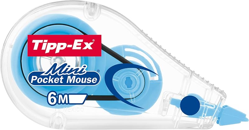BIC Tipp-Ex Mini Pocket Mouse - Pack de 3 unidades, cores variadas