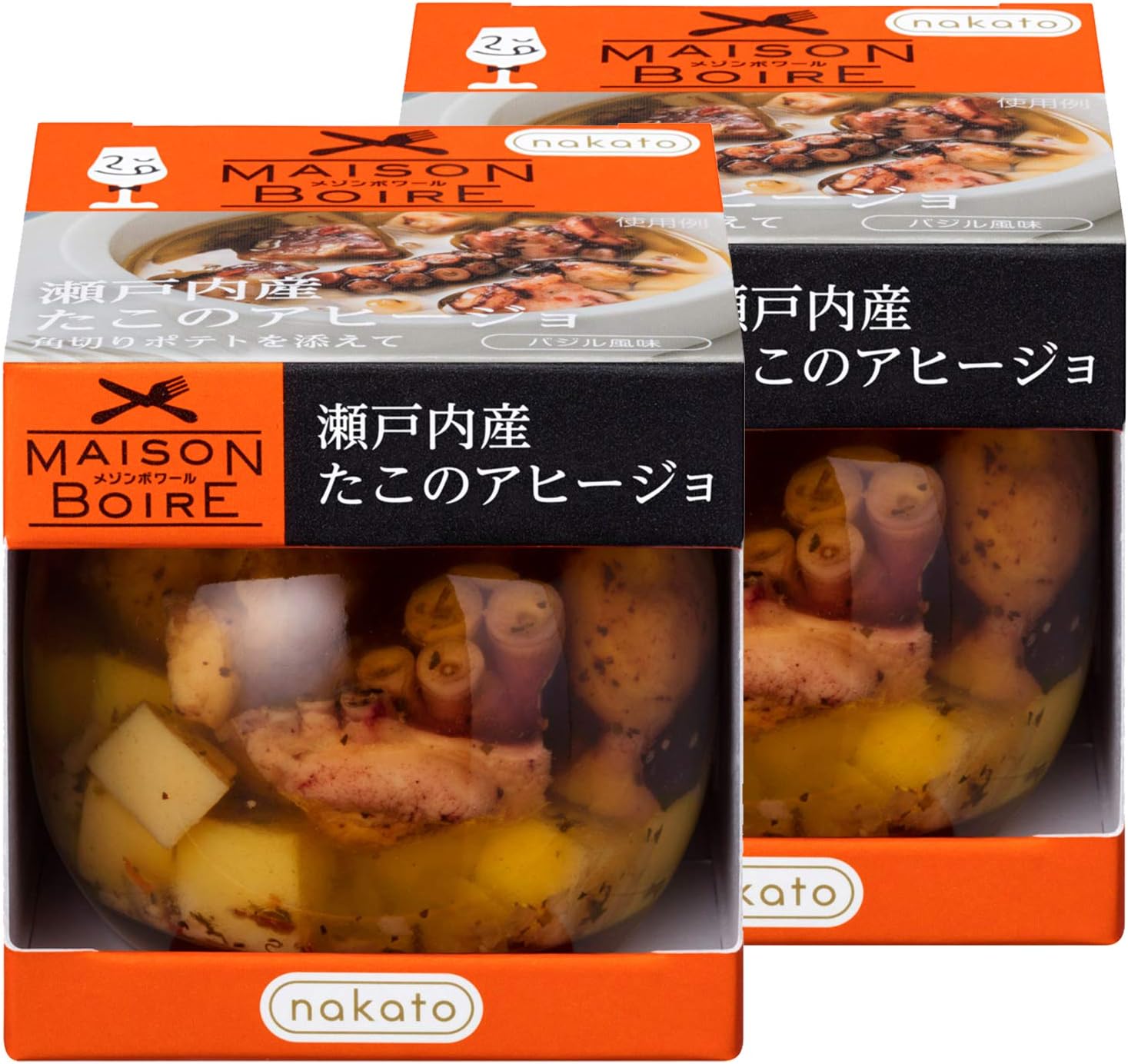 Amazon ワインにぴったり 瀬戸内産たこのアヒージョ Nakatoメゾンボワール 2個 Nakato ナカトウ 食品 飲料 お酒 通販