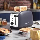 Russell Hobbs 2 Slice Toaster Long Slots 6 Browning Defrost Reheat Cancel view 5