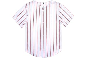 BABYHEALTHY Kids Baseball Jersey Toddler Jersey Button Down Shirt Blank Plain Hip Hop Tees for Boy Girl